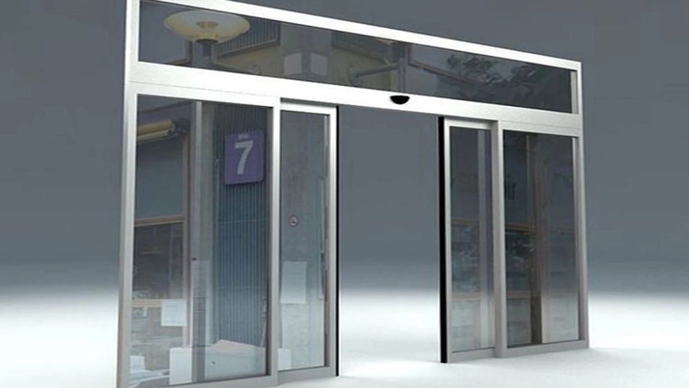 A safe and modern sliding automatic door for Sar -e -Zahab buildings