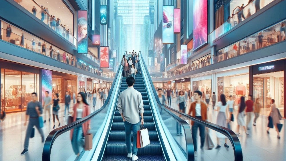 Installation of escalators in Tabriz