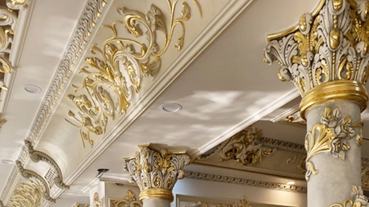 Harrayeh plaster, implementation of plaster sculpture and interior ornamentation