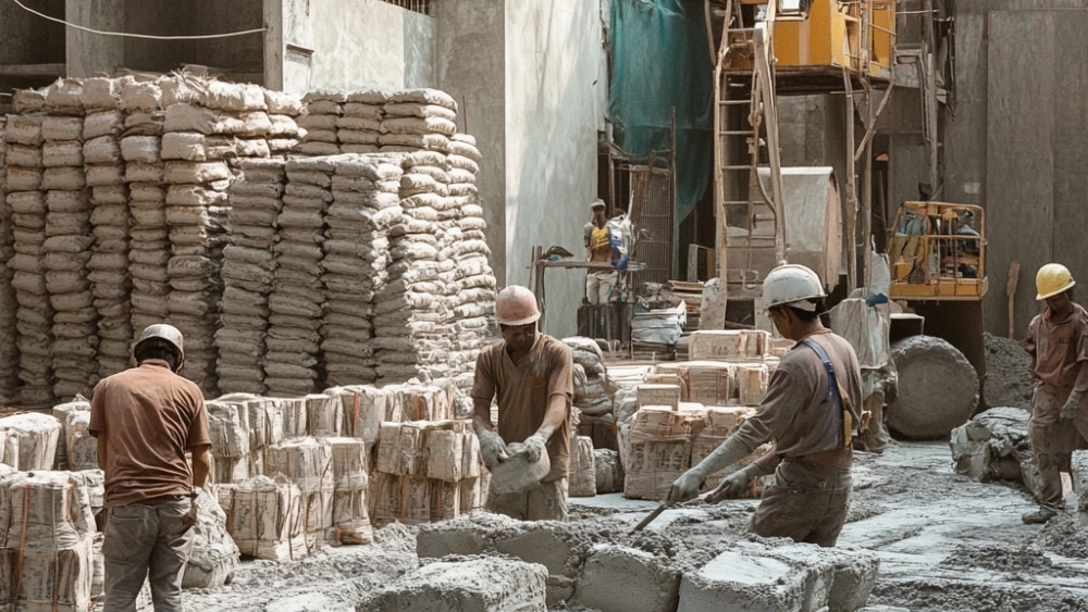 Mahmoudvand building materials store, ceramic cement sale in Khorramabad