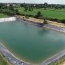 Geomembrane of Drop Gostar, construction of agricultural pool in central