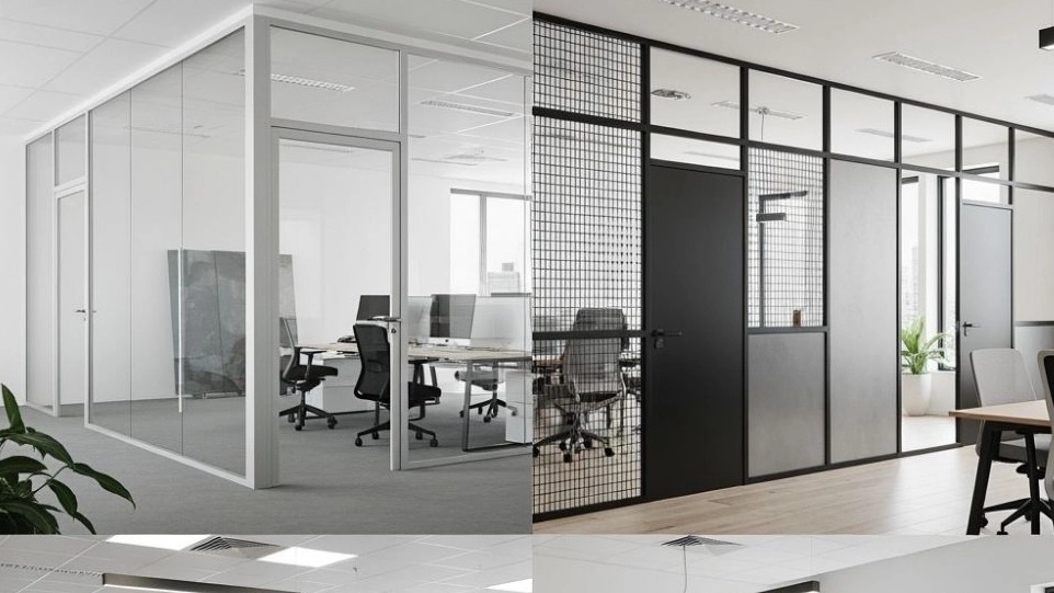 Price of glass, metal and office partition in Tehran