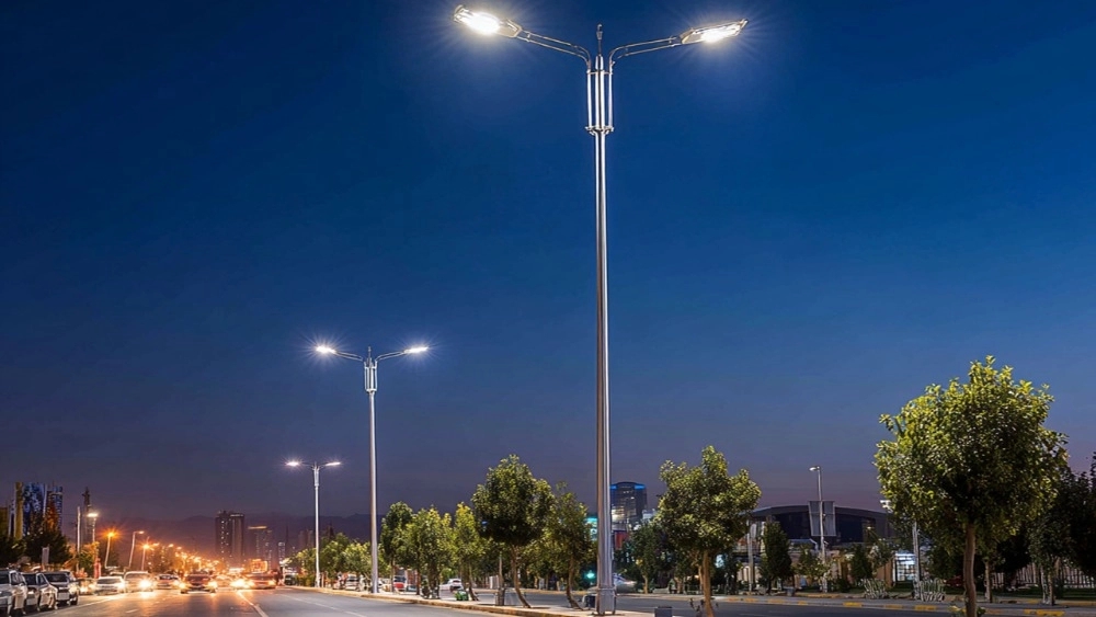 Introducing the base of street and park lighting produced by Sam Sanat Sepand in Mashhad