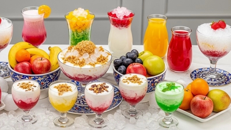 Order of all kinds of Faldeh, Paths and Natural Juice from Valiasr Behruzi Ice Cream