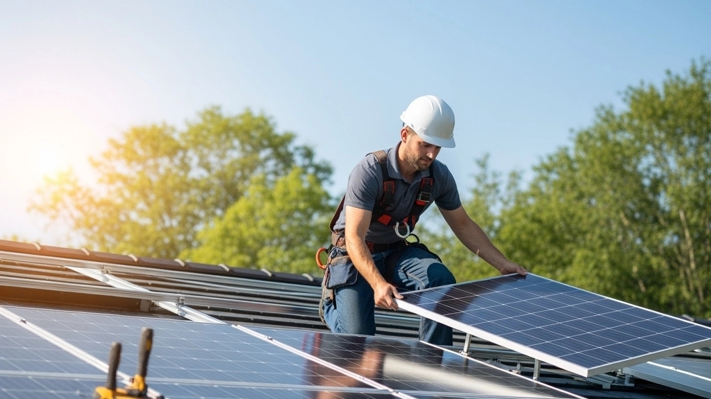 Installation of solar panel in Isfahan