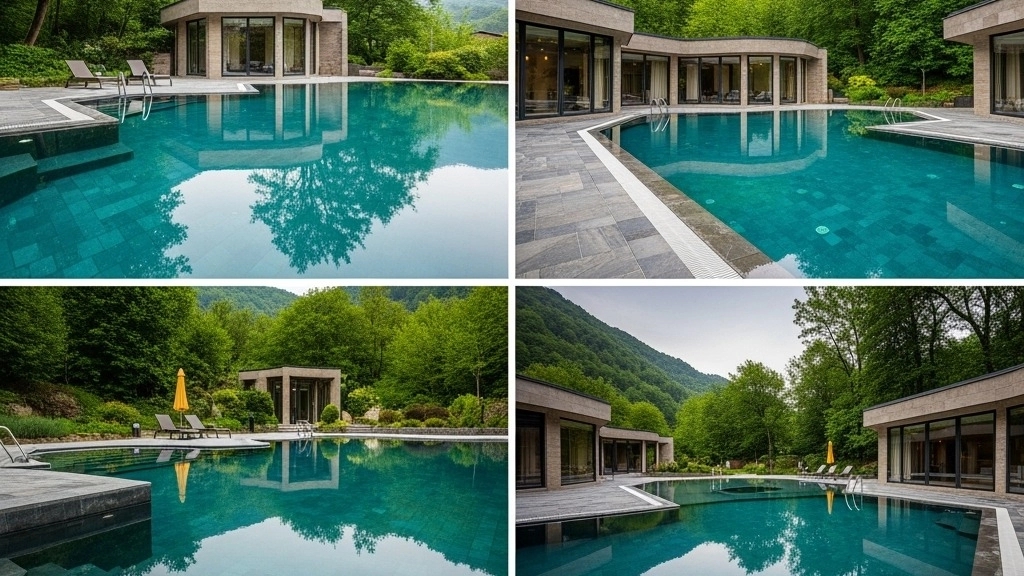 Design and implementation of outdoor and indoor pools in the north of the country Caspian Specialty Specialty