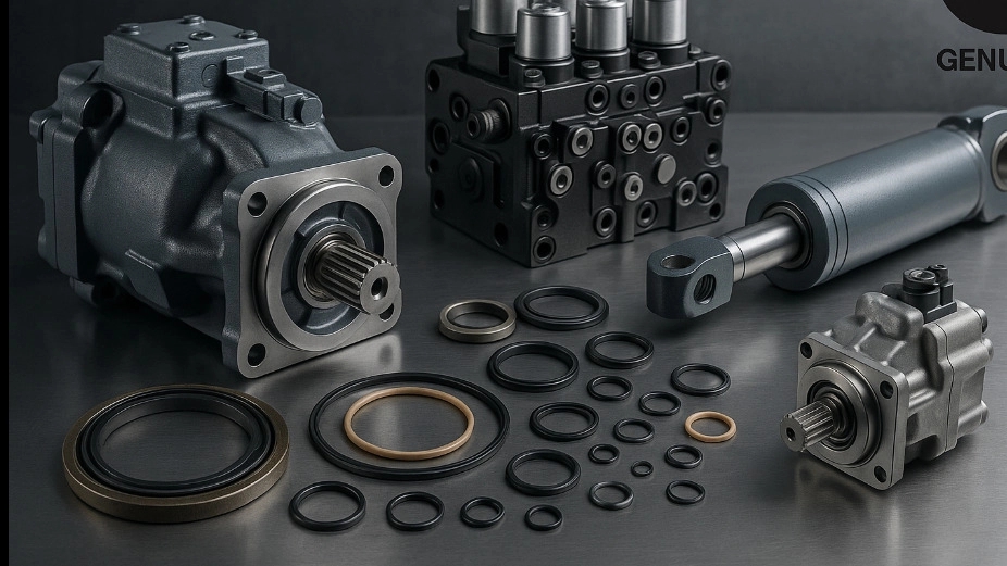 Purchase of hydraulic parts of road construction machinery in Tehran