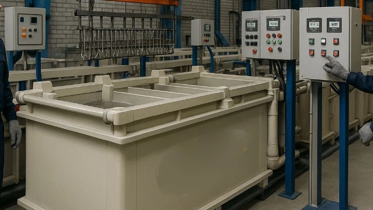Construction of automatic and semi -automatic plating lines