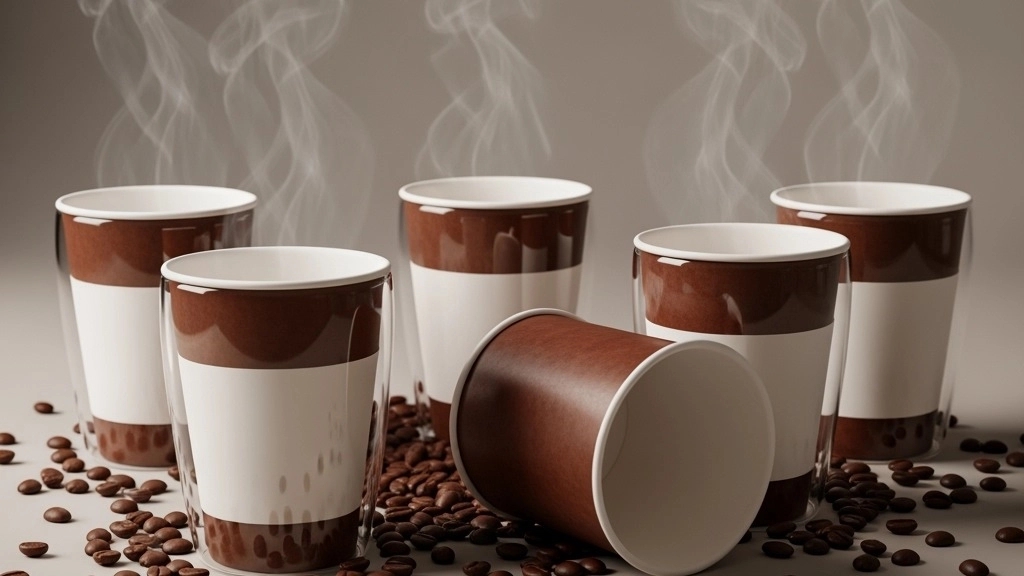 Printing the desired design on the double walled paper glass (for cafes and brands)