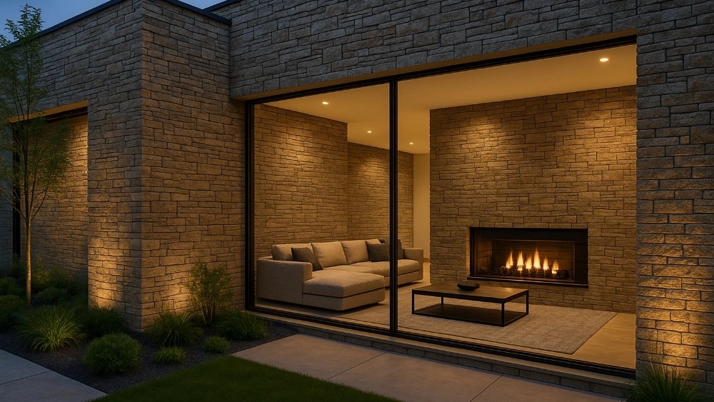 Applications of Guillotine stone in the interior and exterior design of the building