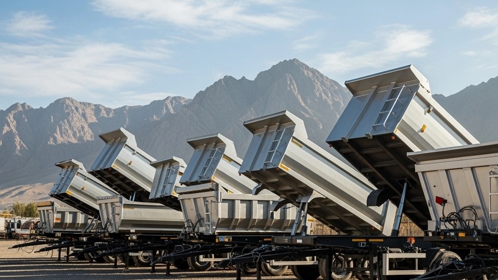 Sale of heavy and lightweight dump trailer in Urmia