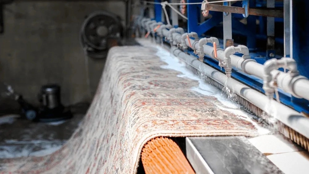 Carpet repair, washing and maintenance in Anzali with Reza's carpet team