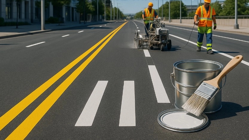 Benefits of using double color in street traffic line
