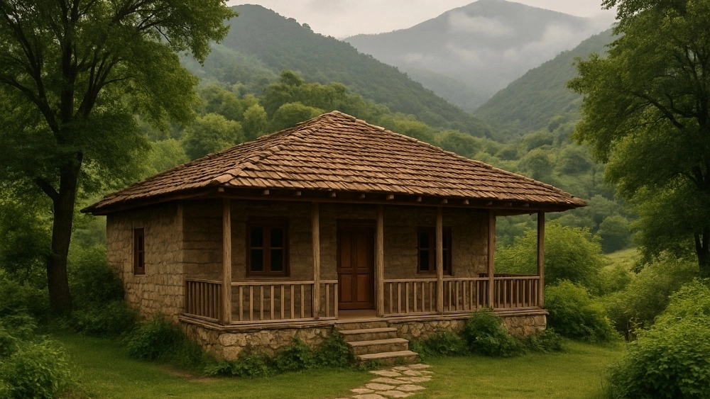 Residence in the village of Milash