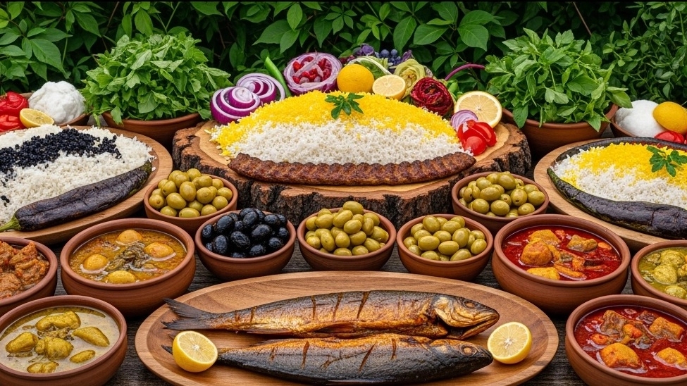Roodsar and Rahim Abad local cuisine