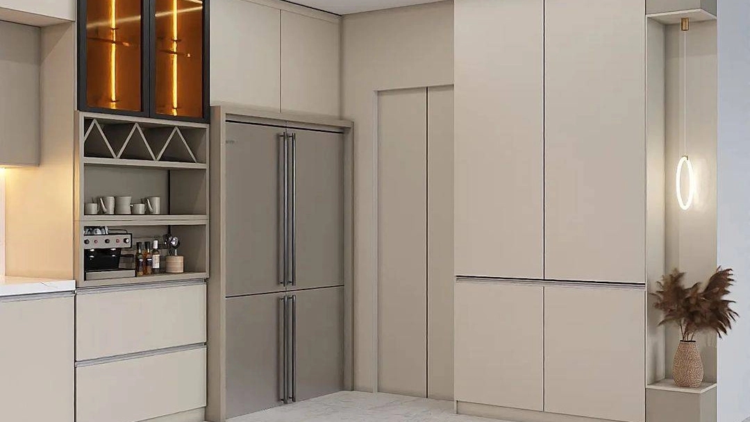 Green apple wooden artifacts, design and implementation of cabinets in Ardebil