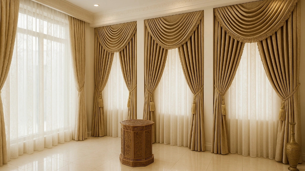 Sahar Curtain Gallery, Major Sale of Royal and Turkish Curtain in Karaj