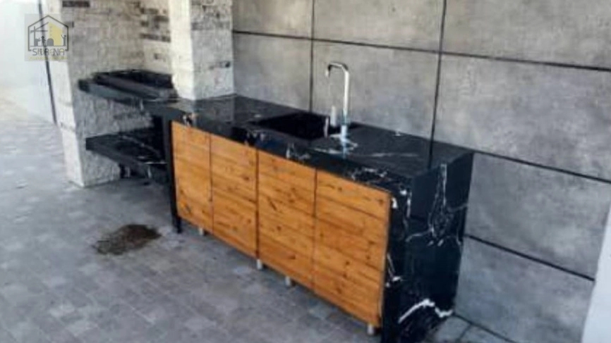 باربیکیو سرامیکی و چوب