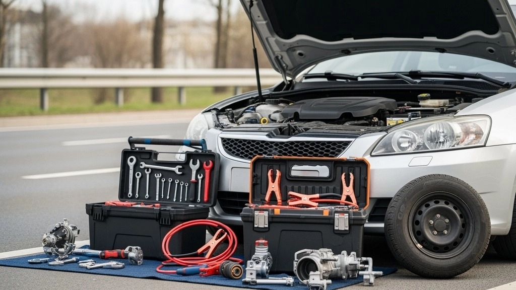 Car repair at Lushan Mountain Manjil Rudbar Jira Damash