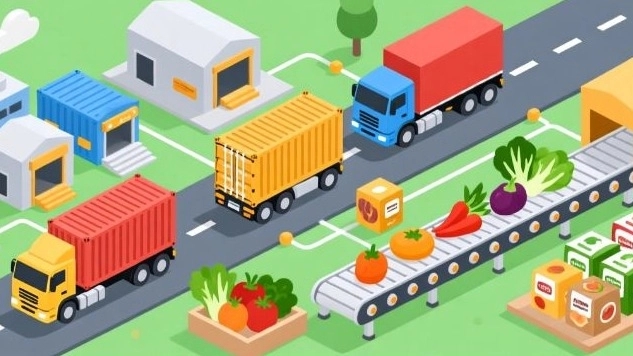 What is the supply chain in the food industry?