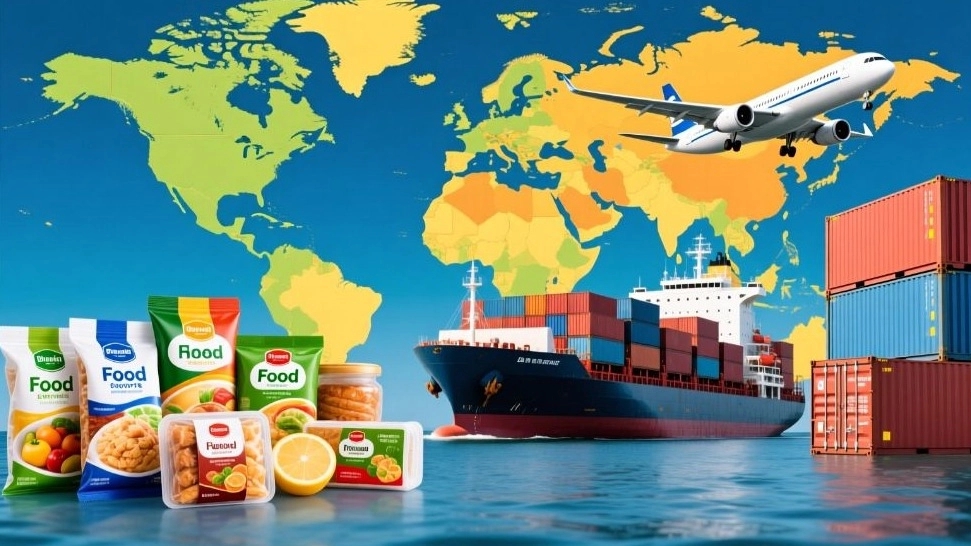 License and process of food export to the world market