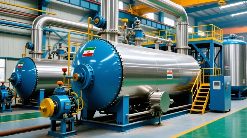 Manufacturer of boilers and spa boilers in Iran with Amin machinery