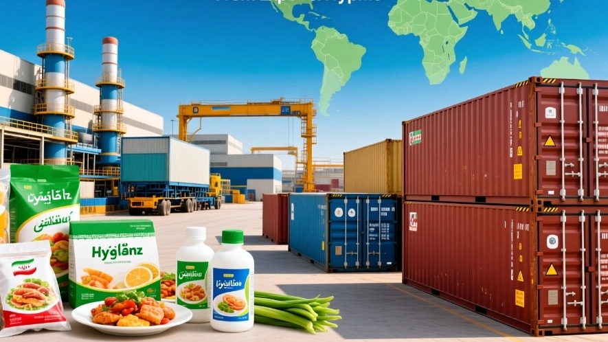 Production of food and hygiene products in Mr. Saderat Tabriz
