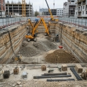 Hamzavi excavation services, rental excavation and demolition of building in Tehran