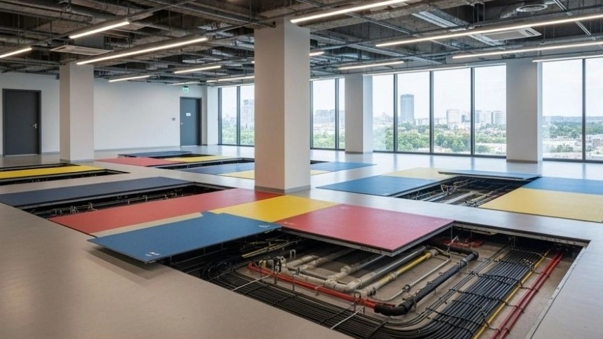 What is the cost of building a false floor building?