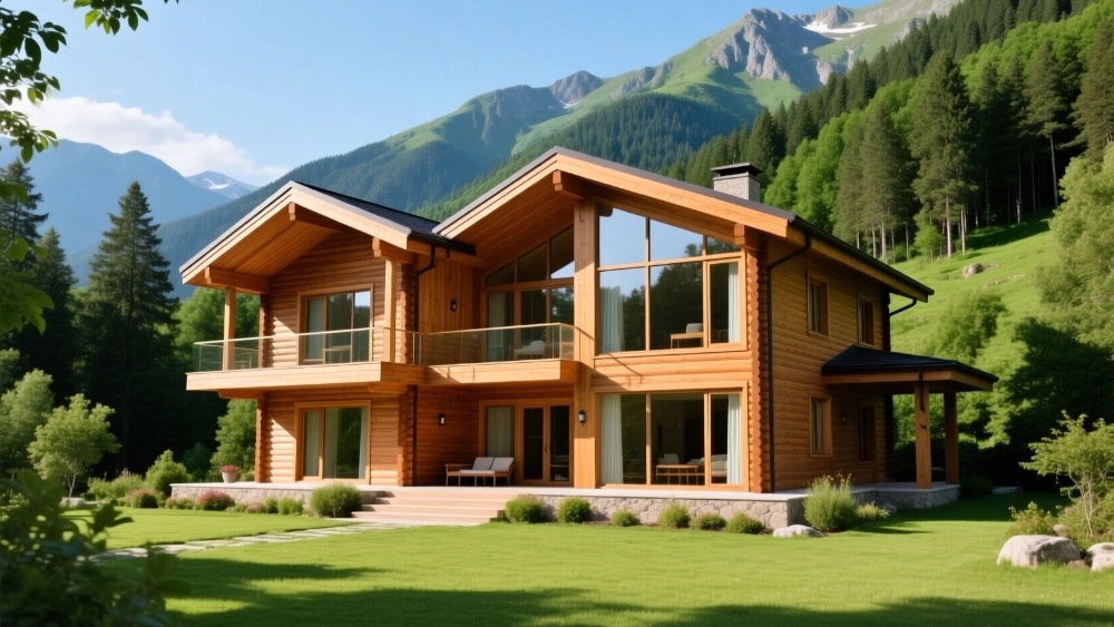 Making a wooden house in Mazandaran