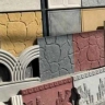 Qazvin'de beton dünya, mozaik çit satışı ve beton cephesi