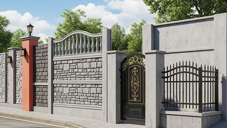 Concrete World, Mosaic Fence Sale and Concrete Facade in Qazvin