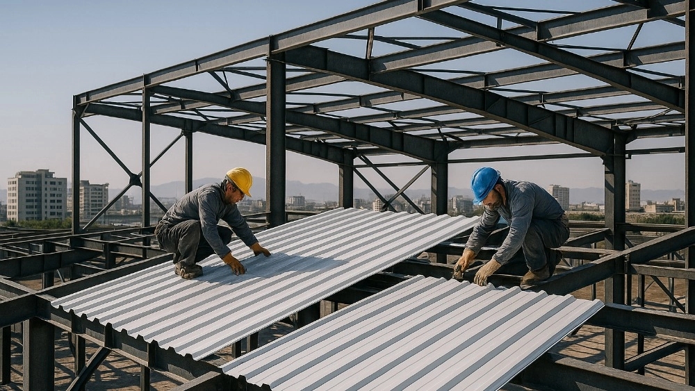 Construction of niche roof in Tehran