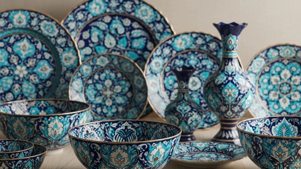 The most beautiful enamel containers for gifts in Hosseini handicrafts