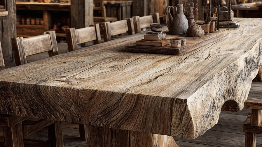 Stratigraphy Gallery, Raw Wood Sale and Dining Table in Khavaran Tehran