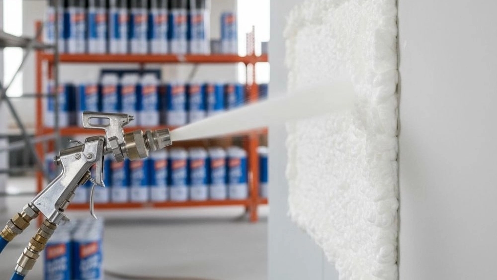 Polyurethane foam spray at a reasonable purchase price