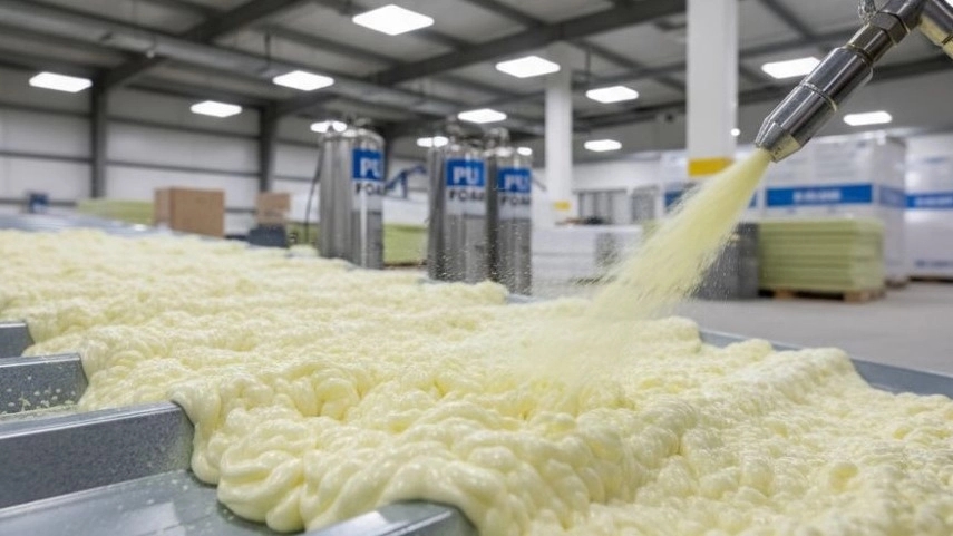 Polyurethane heat insulation spray