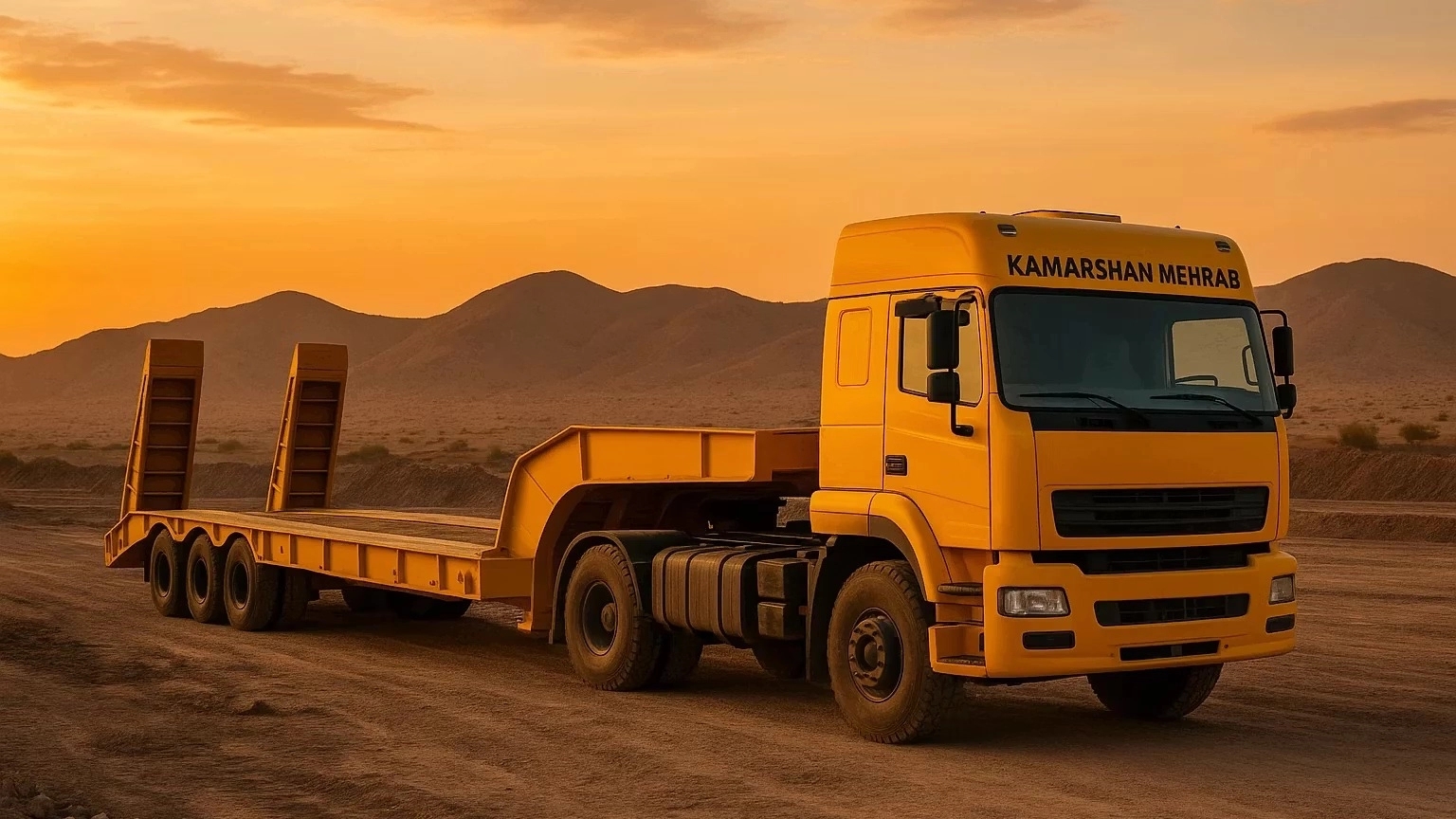 Mehrab Keshkan, Loading Industrial and Agricultural Construction Machines in Kerman