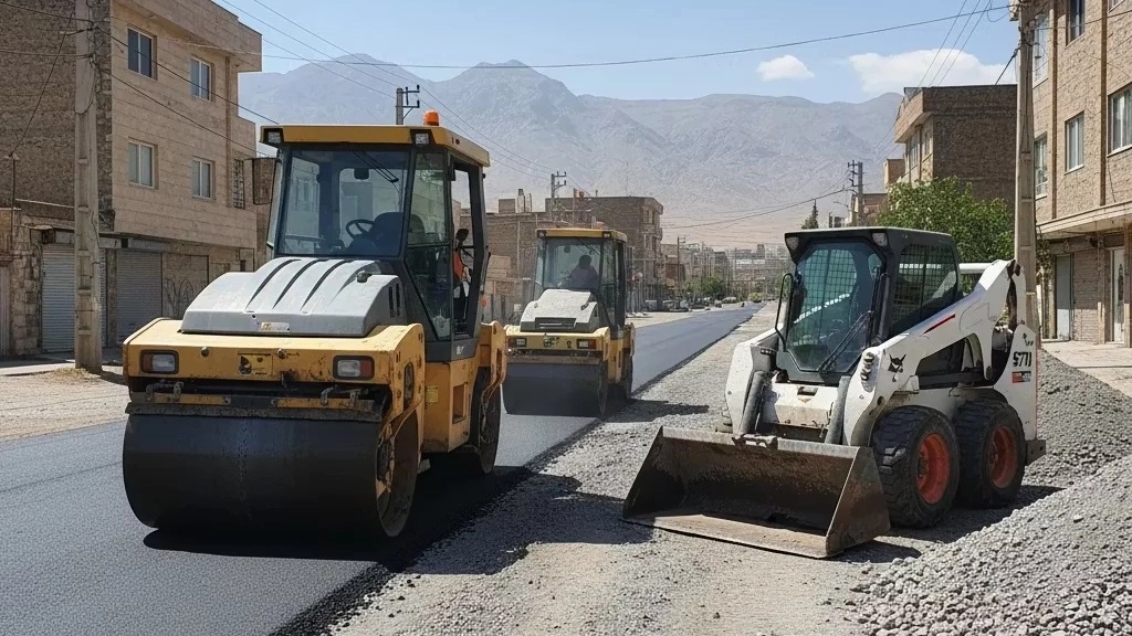 Hope Contracting, Heavy Light Roller Rental and Asphalt Implementation in Karaj