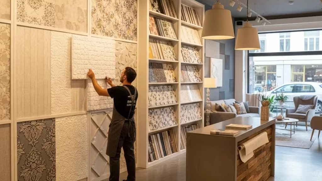 Selling and installing foam wallpapers and wallpapers