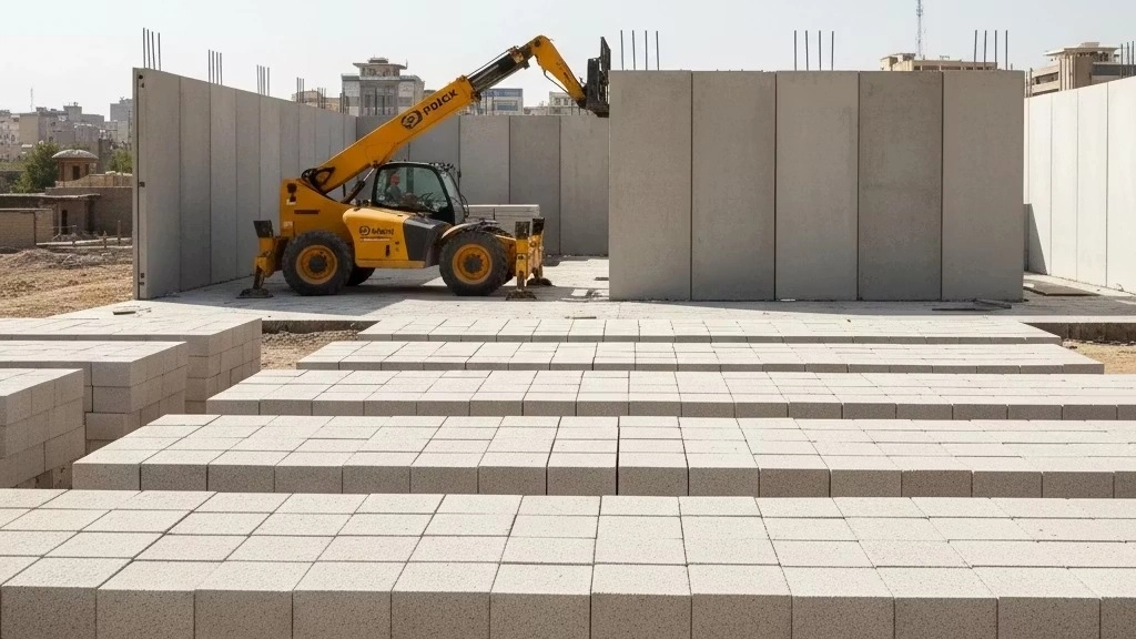 Mass production of lightweight and durable prefabricated walls in Tehran