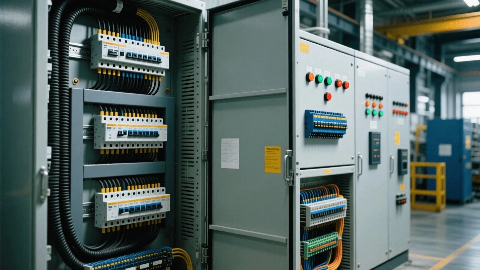The difference between power and control panels in industrial circuits