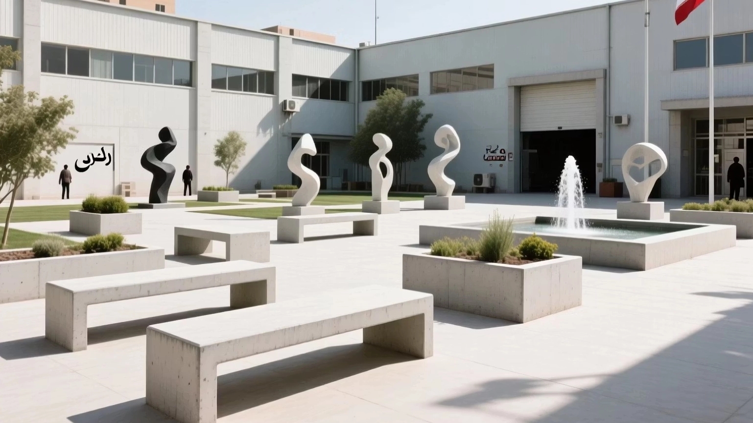 Production of concrete products in Karaj