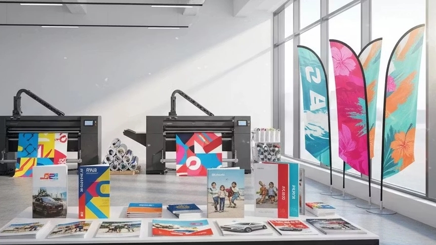 Varan printing, advertising and catalog printing of beach flags and banners in Shiraz