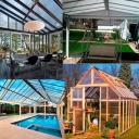Shading workshop, production and sale of bubble polycarbonate fiberglass roof in Tehran