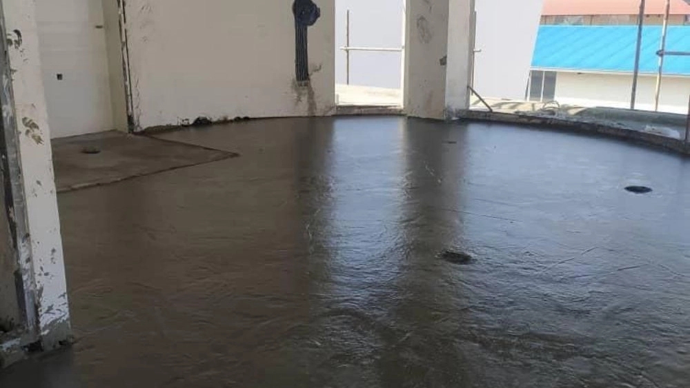 Optical concrete foam, flooring with concrete foam in Dezful