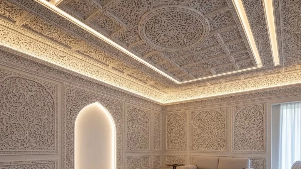 Ghorbanpur plastering, ceiling, wall and light-hiding plastering in Tabriz