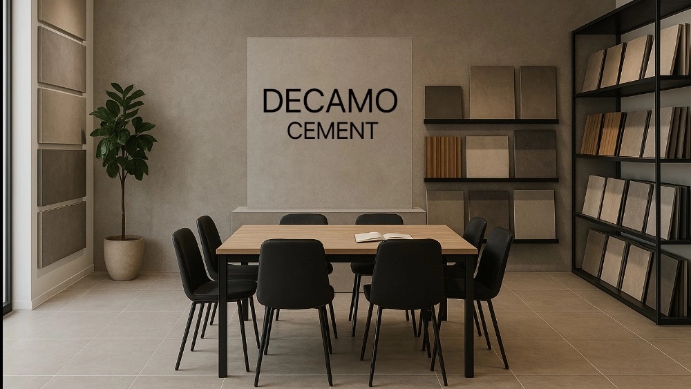 Implementation of a construction showroom with Decamo cement