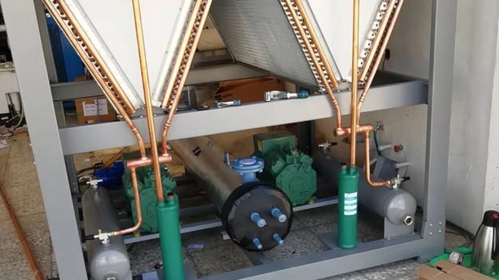 Sabz Sarmaish Isfahan, production of compression chiller of ice bank cold storage and mini chiller