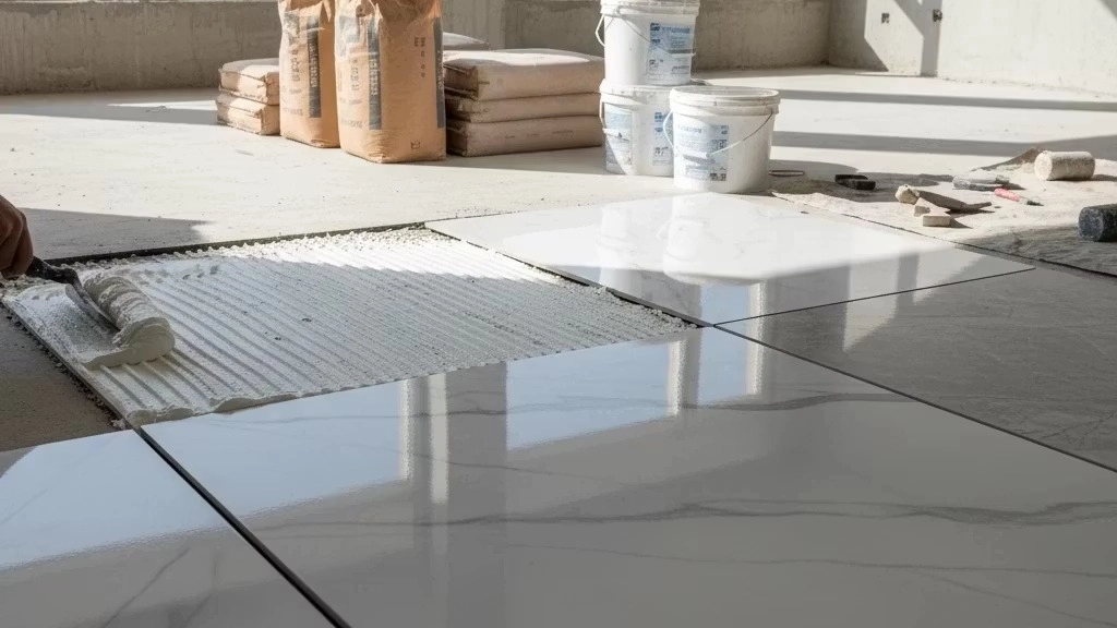 Buying Makzafari tile and ceramic glue in Tehran